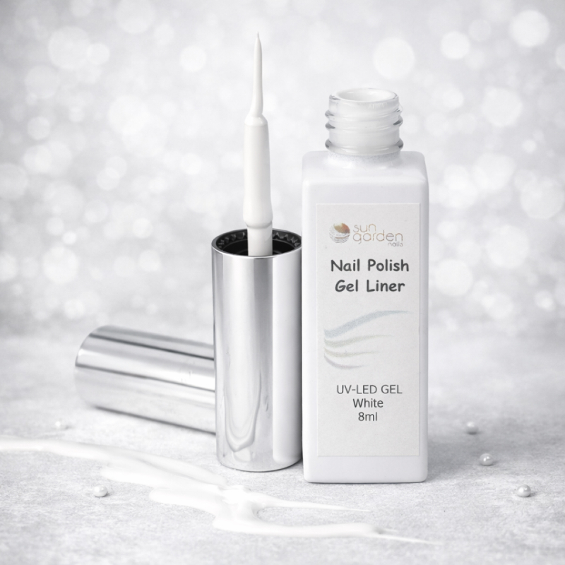 Nail Polish Nail Liner White 8ml – Präziser Nailart-Lack für feine Linien & Designs